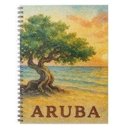 Aruba Eagle Beach Divi Tree Golden Hour ノートブック