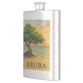 Aruba Eagle Beach Divi Tree Golden Hour フラスク (左)