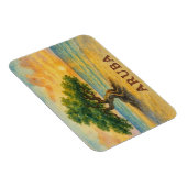 Aruba Eagle Beach Divi Tree Golden Hour マグネット (右側)