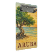 Aruba Eagle Beach Divi Tree Golden Hour ミニクリップボード (アングル)