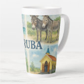 Aruba multiview watercolor カフェラテマグ (右アングル)