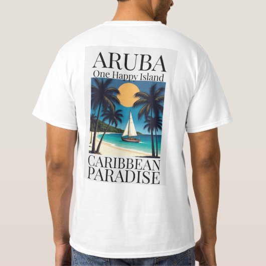 Aruba One Happy Island Tシャツ (裏面)