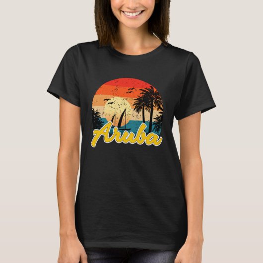 Aruba Souvenirs Caribbean Islands Vacation Vacay M Tシャツ (正面)