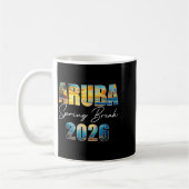 Aruba Spring Break 2026 Summer Vacation Beach  コーヒーマグカップ (左)