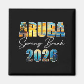 Aruba Spring Break 2026 Summer Vacation Beach マグネット (正面)