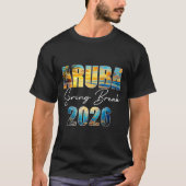Aruba Spring Break 2026 Summer Vacation Beach  Tシャツ (正面)
