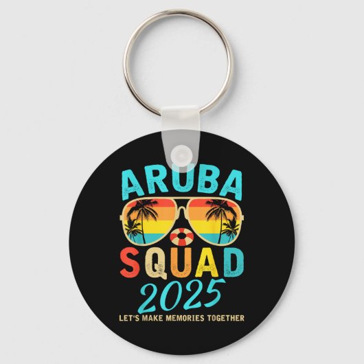 Aruba Squad 2025 Vacation Friends Family Matching  キーホルダー (正面)