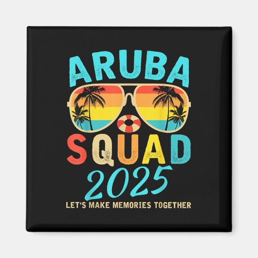 Aruba Squad 2025 Vacation Friends Family Matching  マグネット (正面)