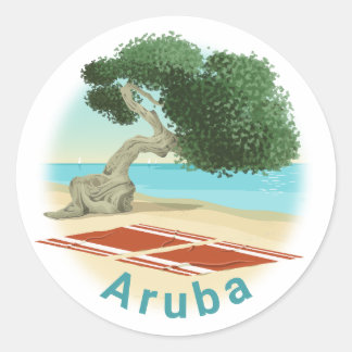 Aruba Sticker ラウンドシール