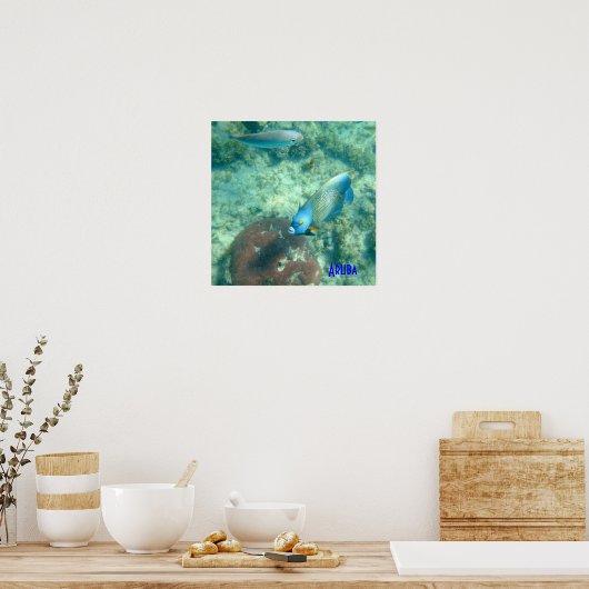 Aruba Underwater photo of Fish ポスター (キッチン)