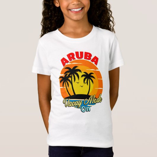 Aruba Vacay Mode On Family Group Matching Travel   Tシャツ (正面)
