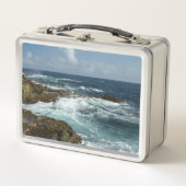 Aruba's Rocky Coast and Blue Ocean メタルランチボックス (正面)