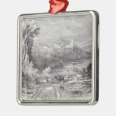 Arundelの城および町 メタルオーナメント (左)