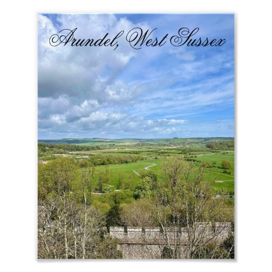 Arundel in Spring Time, West Sussex フォトプリント (正面)