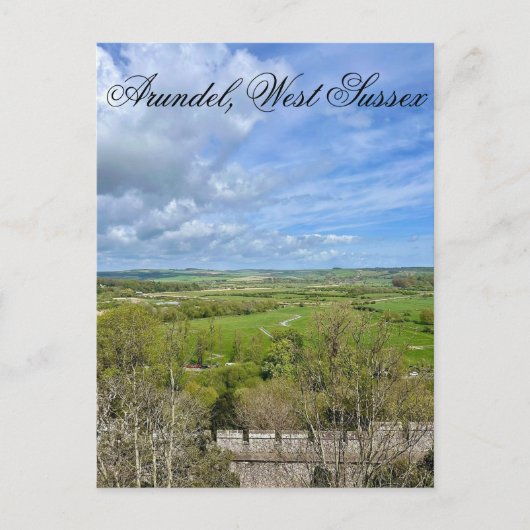 Arundel in Spring Time, West Sussex ポストカード (正面)