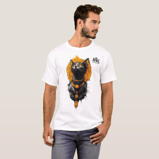 ARVEXON Queen Cat Crown Cute Streetwear Graphic T- Tシャツ