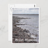 Arviat Nunavut Shorelineはがき ポストカード (正面/裏面)