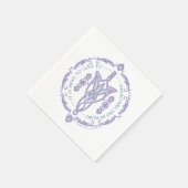 ARWEN™ イヴニングスターの引用グラフィック スタンダードカクテルナプキン (角)