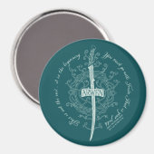 ARWEN™ エルフの剣の引用 マグネット (正面/裏面)