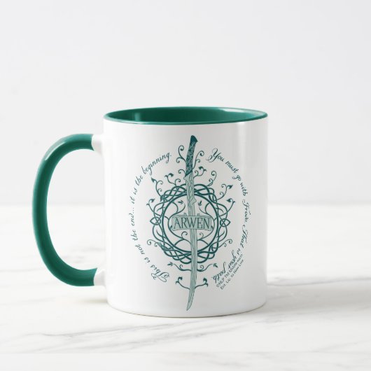 ARWEN™ エルブンの剣の名言 マグカップ (左)