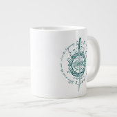 ARWEN™ エルブンの剣の引用 ジャンボコーヒーマグカップ (正面右)