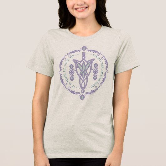 ARWEN™ エヴェンスターの引用グラフィック トライブレンドＴシャツ (正面)
