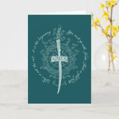 ARWEN™ Elven Sword Quote カード (黄色い花)