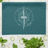 ARWEN™ Elven Sword Quote キッチンタオル (折り畳み)