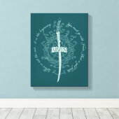 ARWEN™ Elven Sword Quote キャンバスプリント (インサイチュ (ウッドフロア))