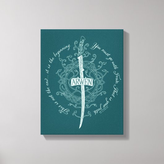 ARWEN™ Elven Sword Quote キャンバスプリント (正面)