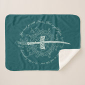 ARWEN™ Elven Sword Quote シェルパブランケット (正面(横))
