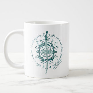 ARWEN™ Elven Sword Quote ジャンボコーヒーマグカップ