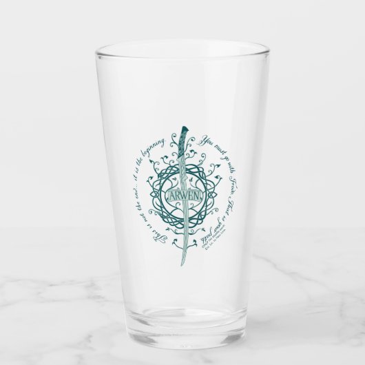 ARWEN™ Elven Sword Quote タンブラーグラス (正面)