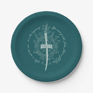 ARWEN™ Elven Sword Quote ペーパープレート