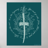 ARWEN™ Elven Sword Quote ポスター (正面)