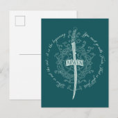 ARWEN™ Elven Sword Quote ポストカード (正面/裏面)