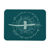 ARWEN™ Elven Sword Quote マグネット (横)