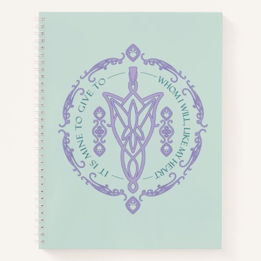 ARWEN™ Evenstar Quote Graphic ノートブック (正面)