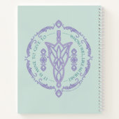 ARWEN™ Evenstar Quote Graphic ノートブック (裏面)