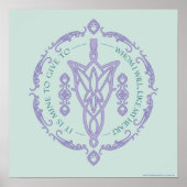 ARWEN™ Evenstar Quote Graphic ポスター (正面)