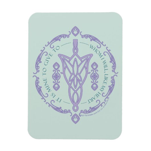 ARWEN™ Evenstar Quote Graphic マグネット (縦)