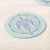 ARWEN™ Evenstar Quote Graphic ラウンドペーパーコースター (アングル)