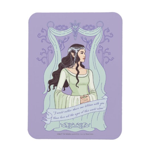 ARWEN™ "Share One Lifetime With You" Graphic マグネット (縦)