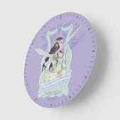 ARWEN™ "Share One Lifetime With You" Graphic ラウンド壁時計 (傾斜)