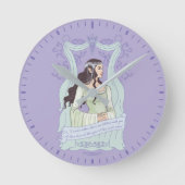 ARWEN™ "Share One Lifetime With You" Graphic ラウンド壁時計 (正面)