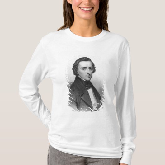 Ary Schefferの後のフレデリックショパン、 Tシャツ (正面)