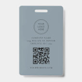 ARYAミニマリストSage Greenビジネス従業員ID バッジ (Back)