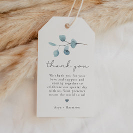 ARYA 素朴 Eucalyptus Greeneryありがとう ギフトタグ