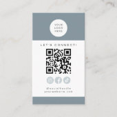 ARYA SageグリーンソーシャルメディアQRコードインスタグラム 名刺 (正面)