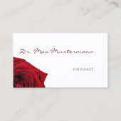 Arzt Rose Visitenkarte 名刺 (正面)